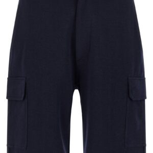 Blue Cotton Bermuda Shorts