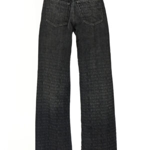 Black Cotton Flared Jeans - Jag Couture London