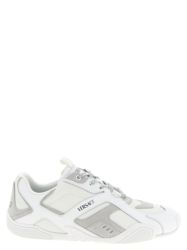 White Calfskin Athletic Sneakers