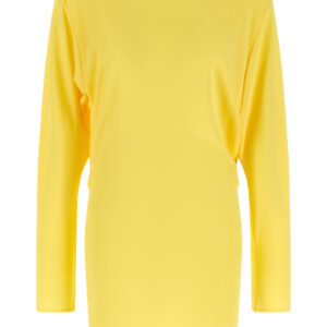 Bicolor Viscose Short Dress