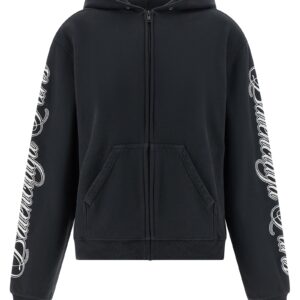 Black Cotton Sweatshirt