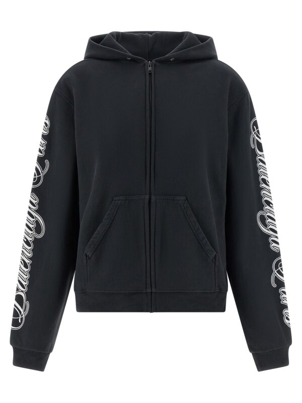 Black Cotton Sweatshirt