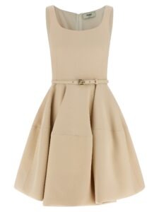 Multicolor Wool Short Dress