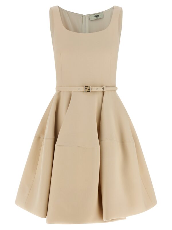 Multicolor Wool Short Dress
