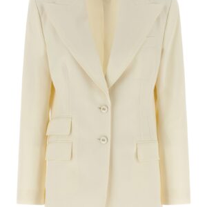White Virgin Wool Blazer