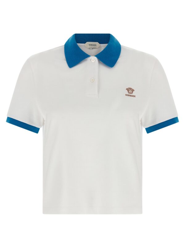 Blue Cotton Polo Shirt