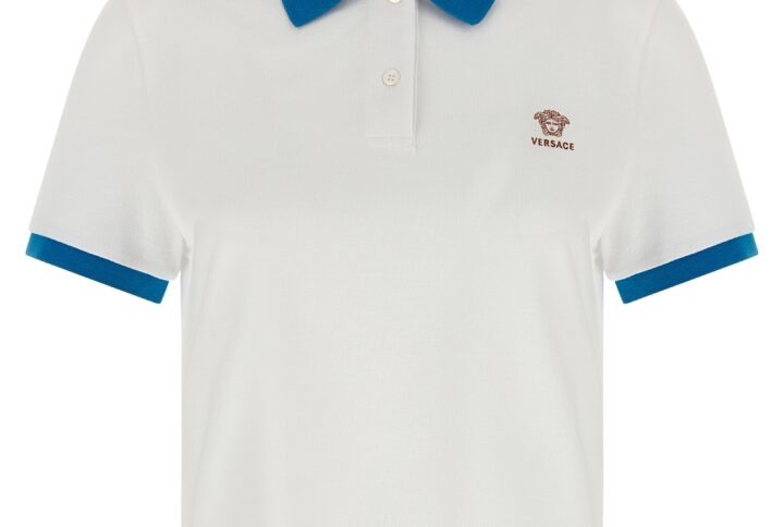 Blue Cotton Polo Shirt | Jag Couture London – New York