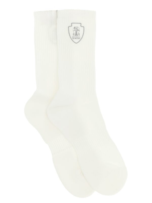 White Cotton Socks