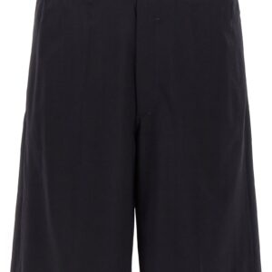 Blue Elastane Bermuda Shorts