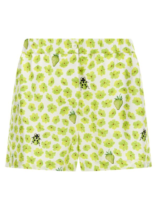Multicolor Silk Bermuda Shorts