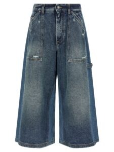 Blue Cotton Bermuda Shorts