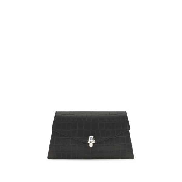 Black Calf Leather Bos Taurus Clutch Bag
