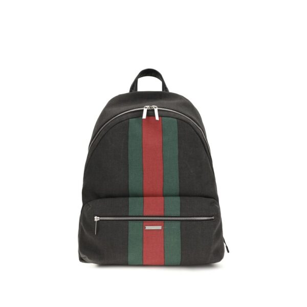 Black Fabric Backpack