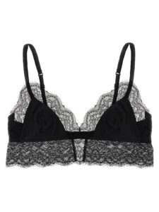 Black Silk Bra