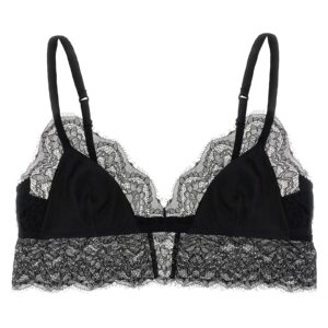 Black Silk Bra