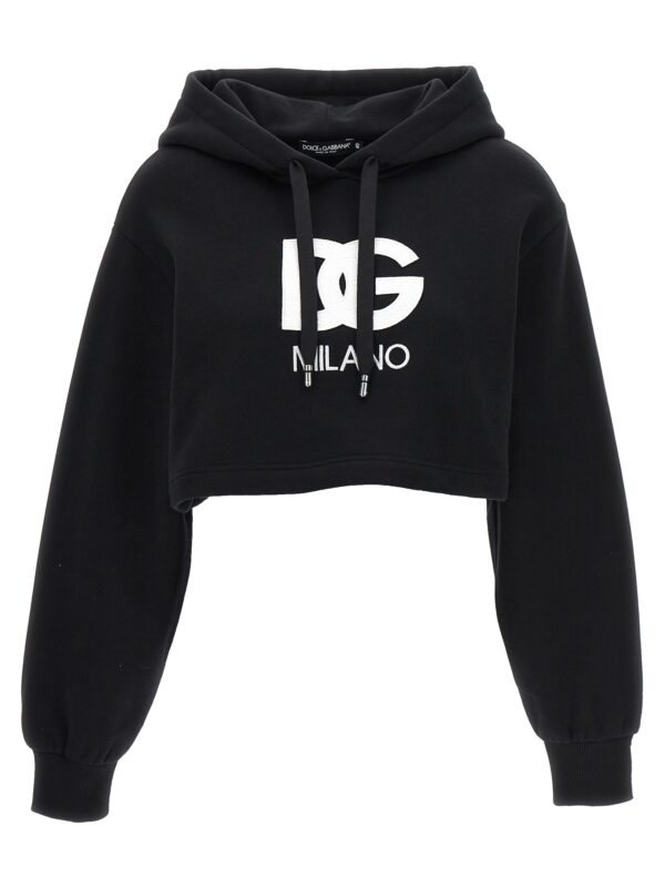 Black Cotton Hoodie
