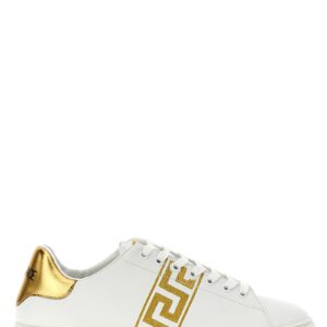 Gold Polyamide Low Top Sneakers