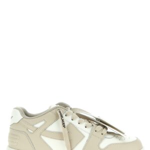 Beige Calfskin Low Top Sneakers