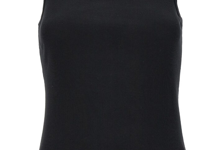 Black Cotton Tank Tops | Jag Couture London – New York
