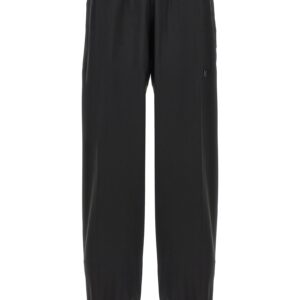 Black Virgin Wool Casual Pants