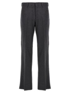 Gray Cashmere Casual Pants