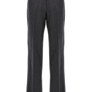 Gray Cashmere Casual Pants