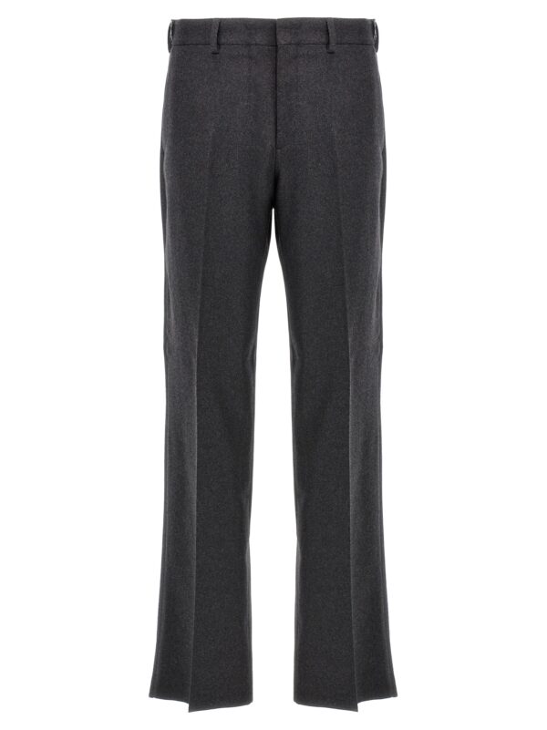 Gray Cashmere Casual Pants