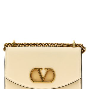 White Calfskin Shoulder Bag