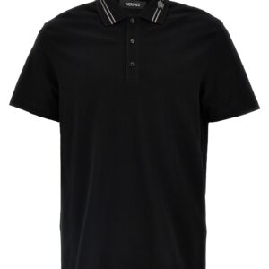 Black Cotton Polo Shirt
