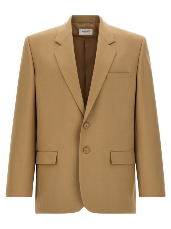 Beige Wool Blazer