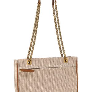 Beige Cotton Tote Bag - Jag Couture London