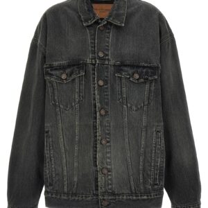 Gray Cotton Denim Jacket