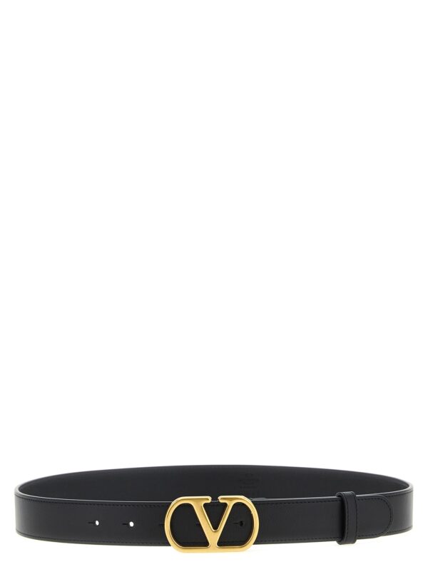 Black Calfskin Regular Belt