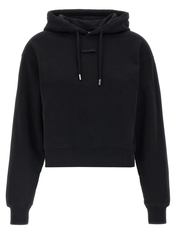 Black Cotton Hoodie