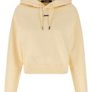 Beige Cotton Hoodie