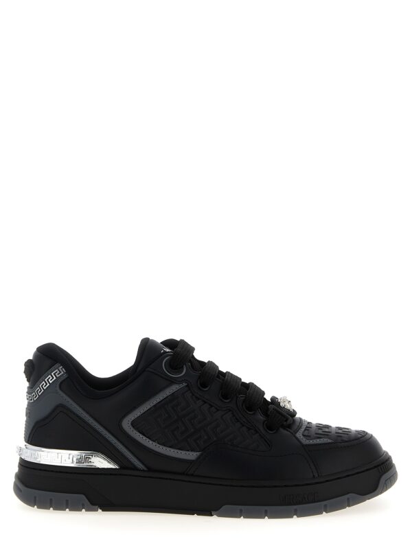 Black Calfskin Athletic Sneakers