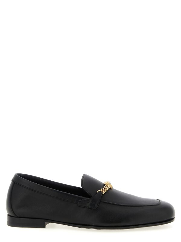 Black Calfskin Slip-On Loafers