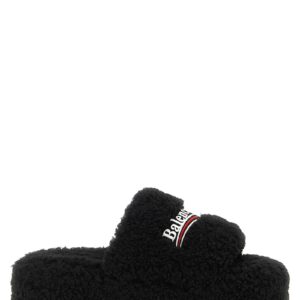 Black Polyester Slides