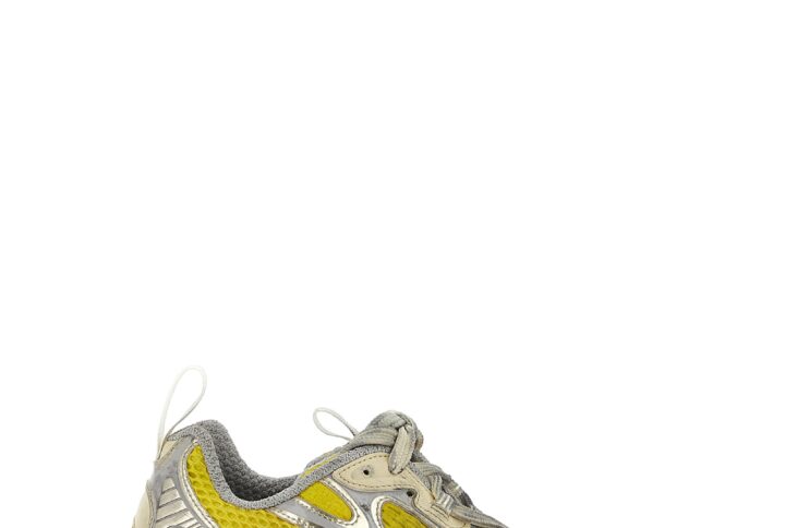 Bicolor Polyethylene Athletic Sneakers - Jag Couture London