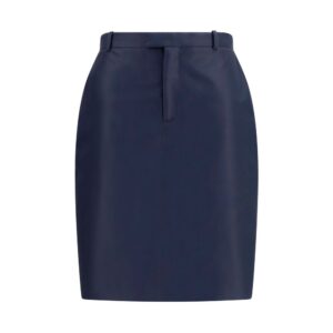 Blue Silk Skirt