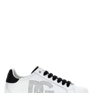 Bicolor Calfskin Low Top Sneakers