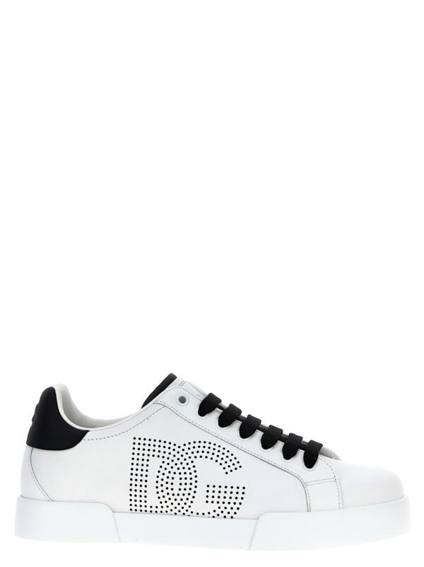 Bicolor Calfskin Low Top Sneakers