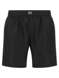 Black Polyamide Swim Shorts