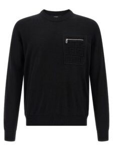 Black Virgin Wool Cardigan