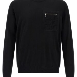 Black Virgin Wool Cardigan
