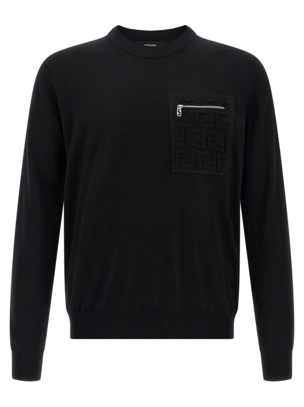 Black Virgin Wool Cardigan