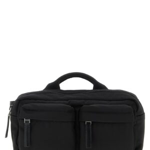 Black Polyamide Crossbody Bag