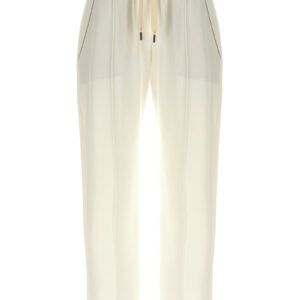 White Cotton Joggers (Workout Pants)