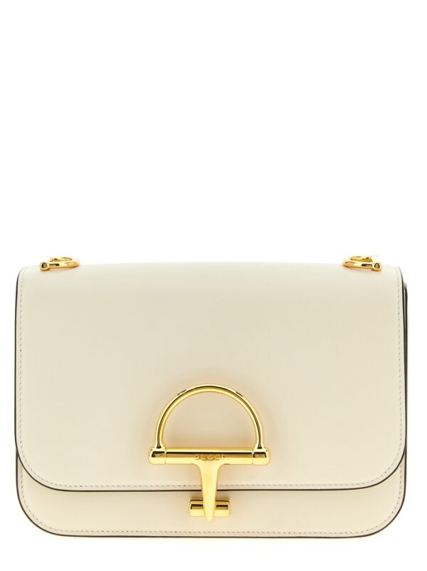 White Calfskin Shoulder Bag