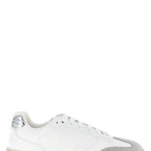 White Calfskin Low Top Sneakers